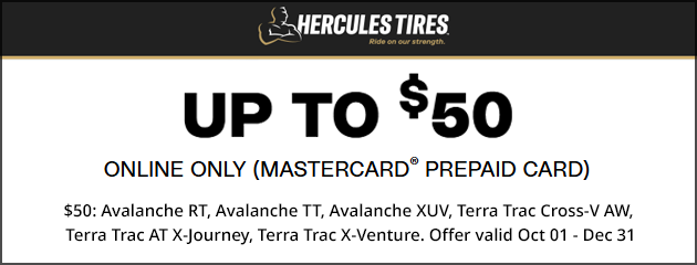Hercules - $50 Rebate